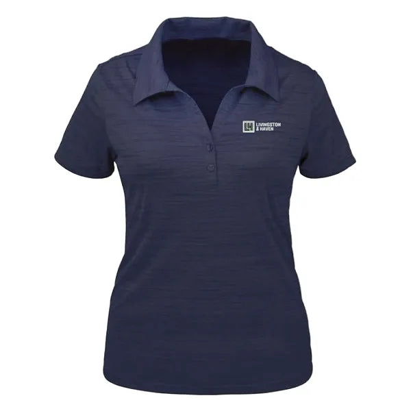 Tiger Stripe Ladies Y-Placket Jersey Polo